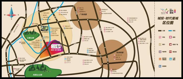 城投·时代星城位置图