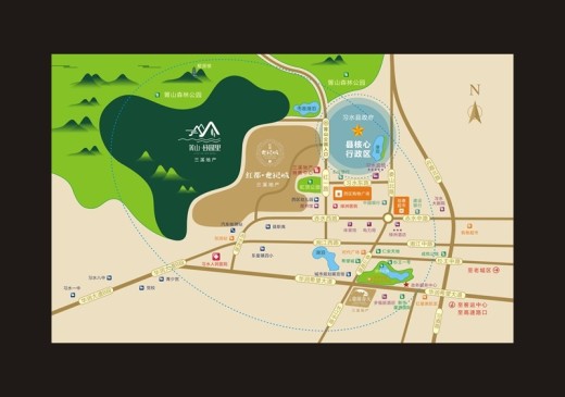 箐山·公园里位置图